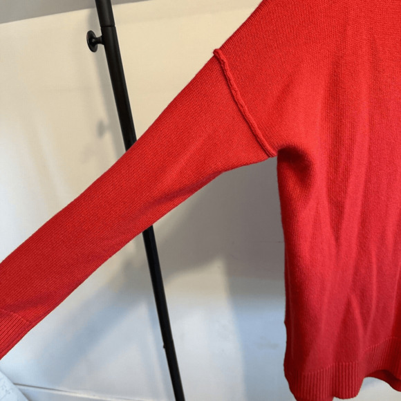 Athleta Perspective Wool Cashmere Blend Crew Neck Sweater XS Red - Picture 6 of 13
